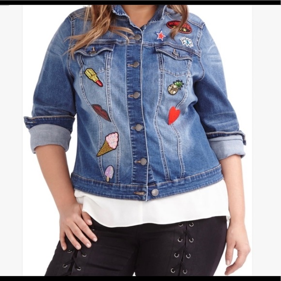 Love & Legend Jackets & Blazers - Addition Elle Love & Legend Denim Jacket Size 16
